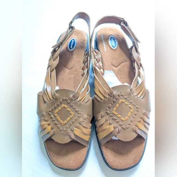 Dr Scholl's Brown Leather Sandals Size 9 - Picture 12 of 12